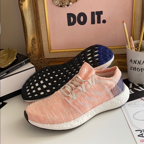 NEW Adidas pureboost GO peach sneakers running shoes - Picture 8 of 8